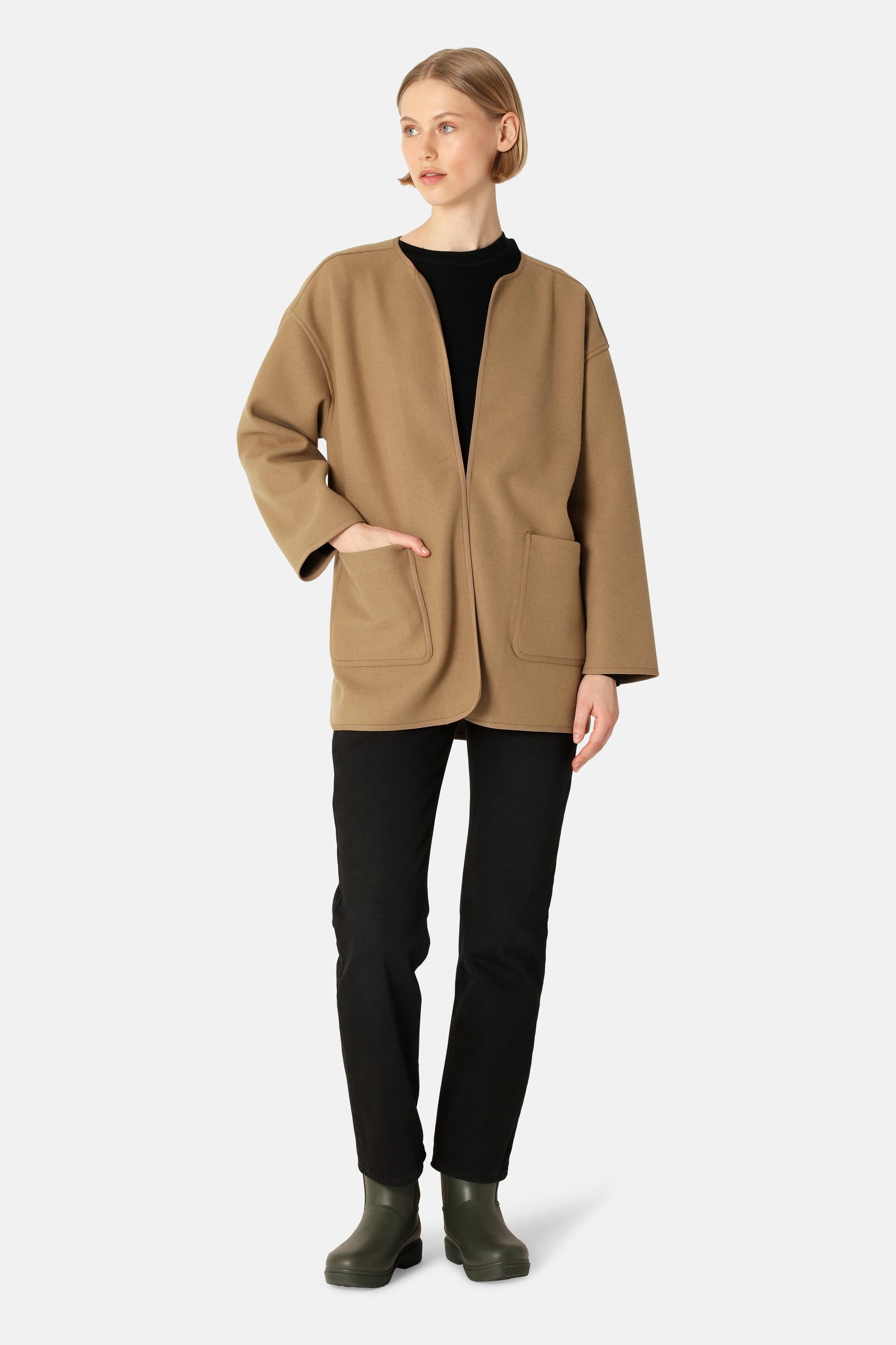 Filtet Casual Jakke - Mocca
